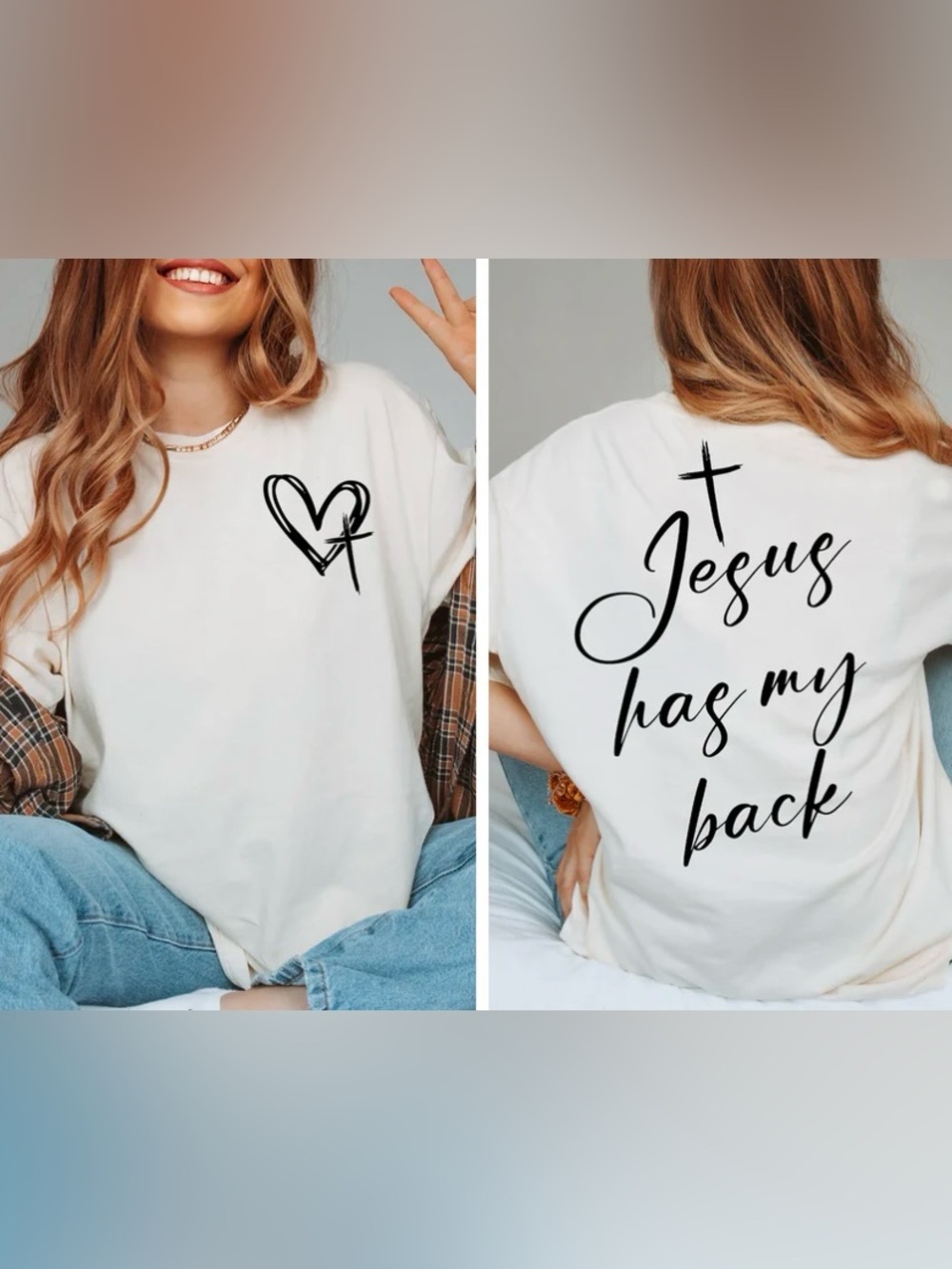 Jesus Has My Back Graphic Tee